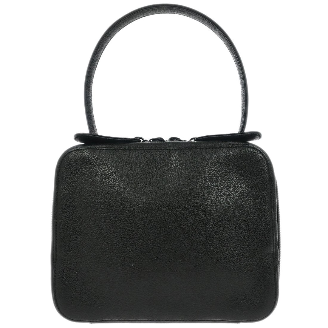 CHANEL BLACK CALFSKIN HANDBAG (1 of 6)