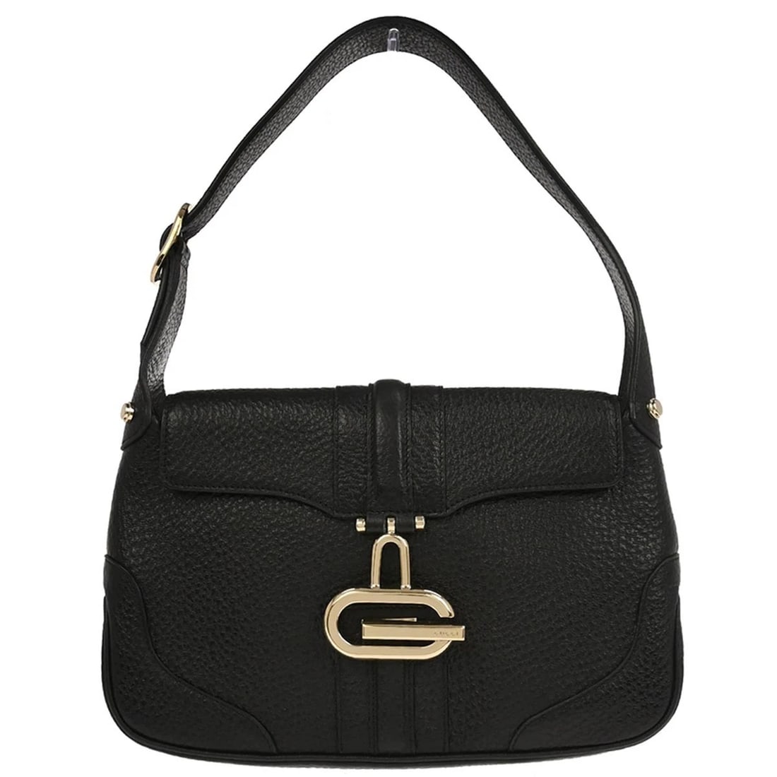 GUCCI BLACK LEATHER HANDBAG (1 of 6)