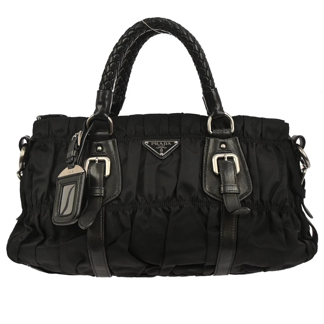 PRADA BLACK NYLON TOTE BAG (1 of 6)