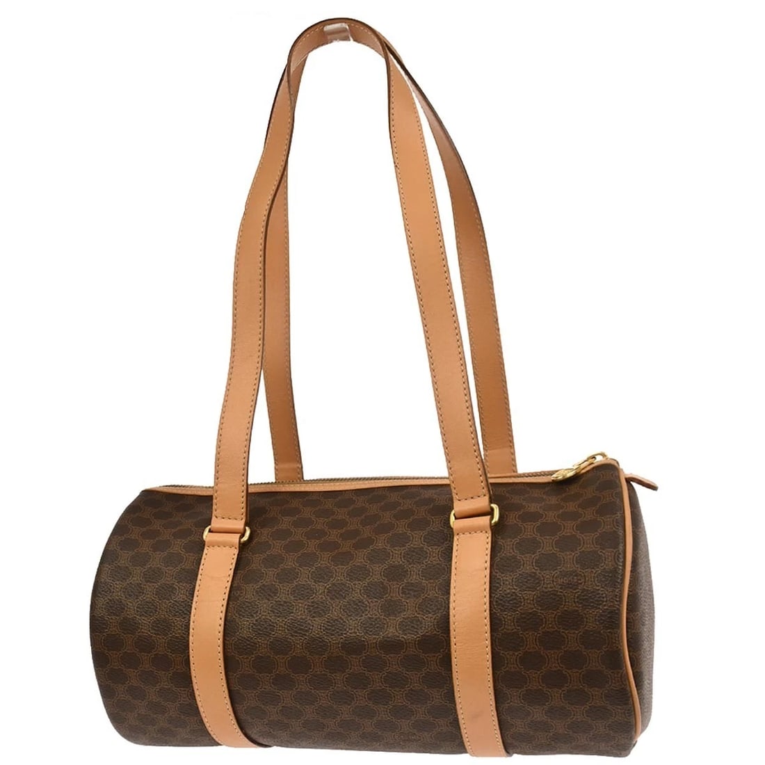CELINE BROWN MACADAM HANDBAG - 2