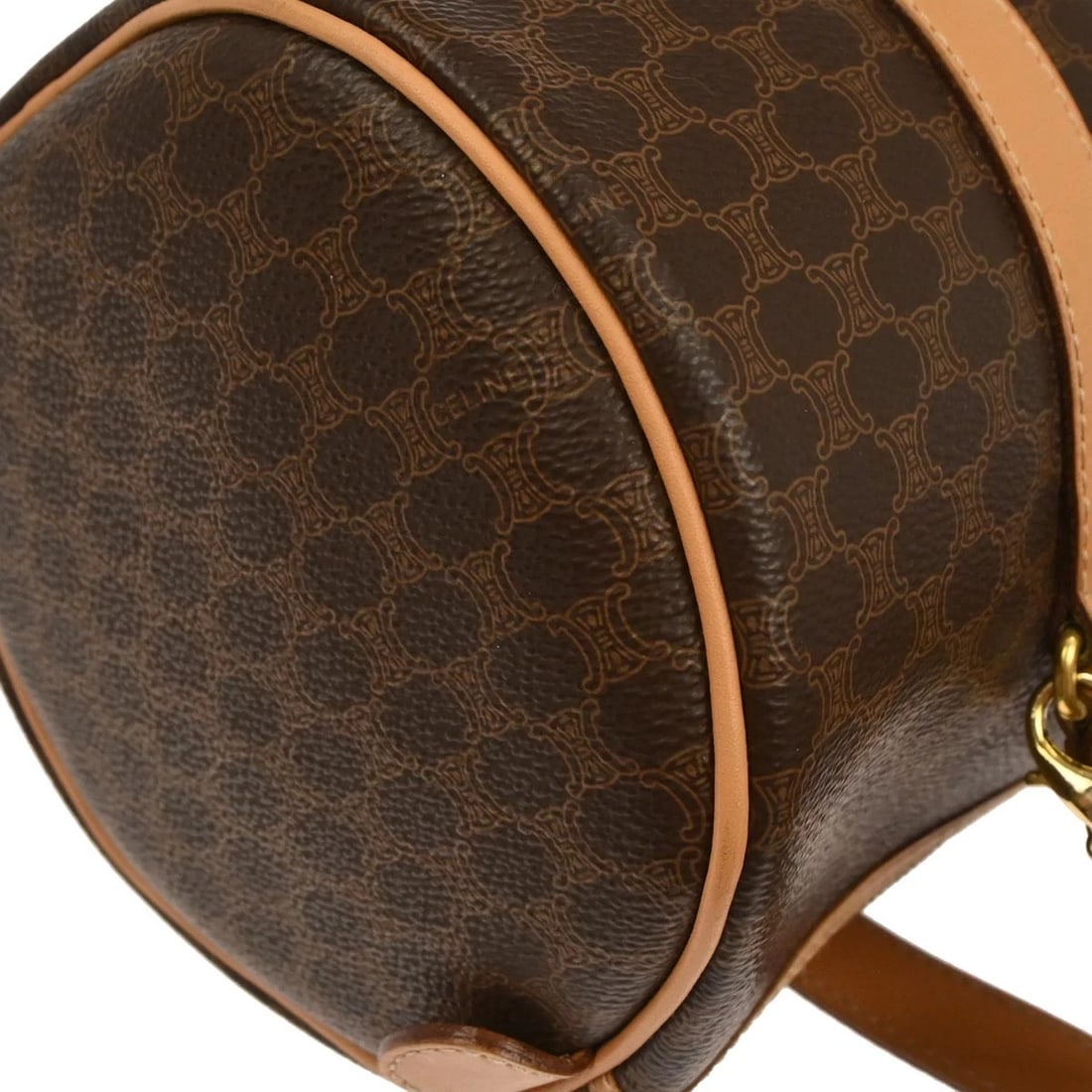 CELINE BROWN MACADAM HANDBAG - 5