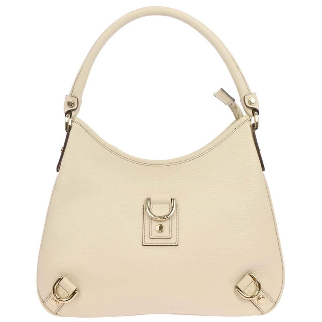 GUCCI WHITE LEATHER ABBEY D RING HANDBAG (1 of 6)