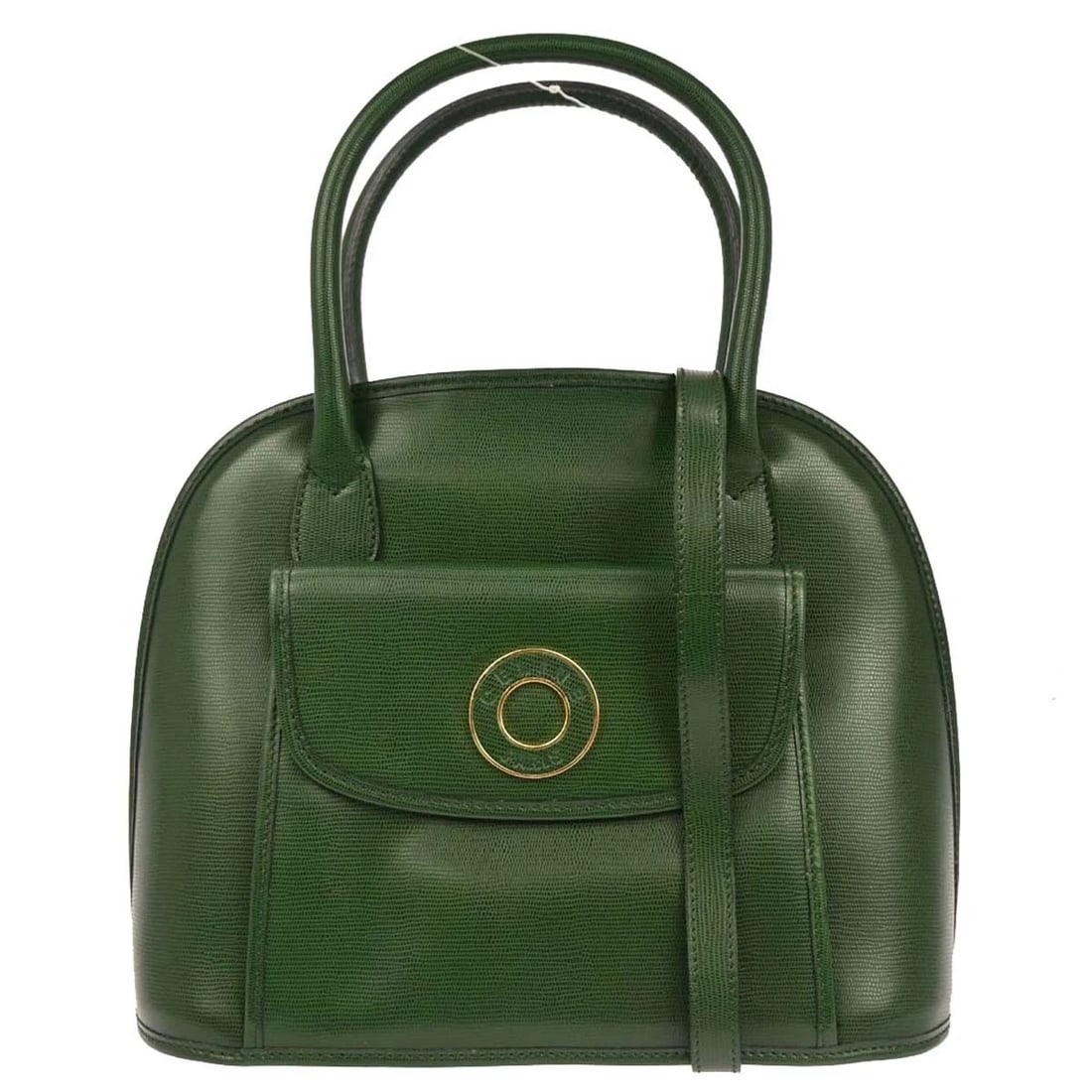 CELINE GREEN 2WAY HANDBAG (1 of 5)