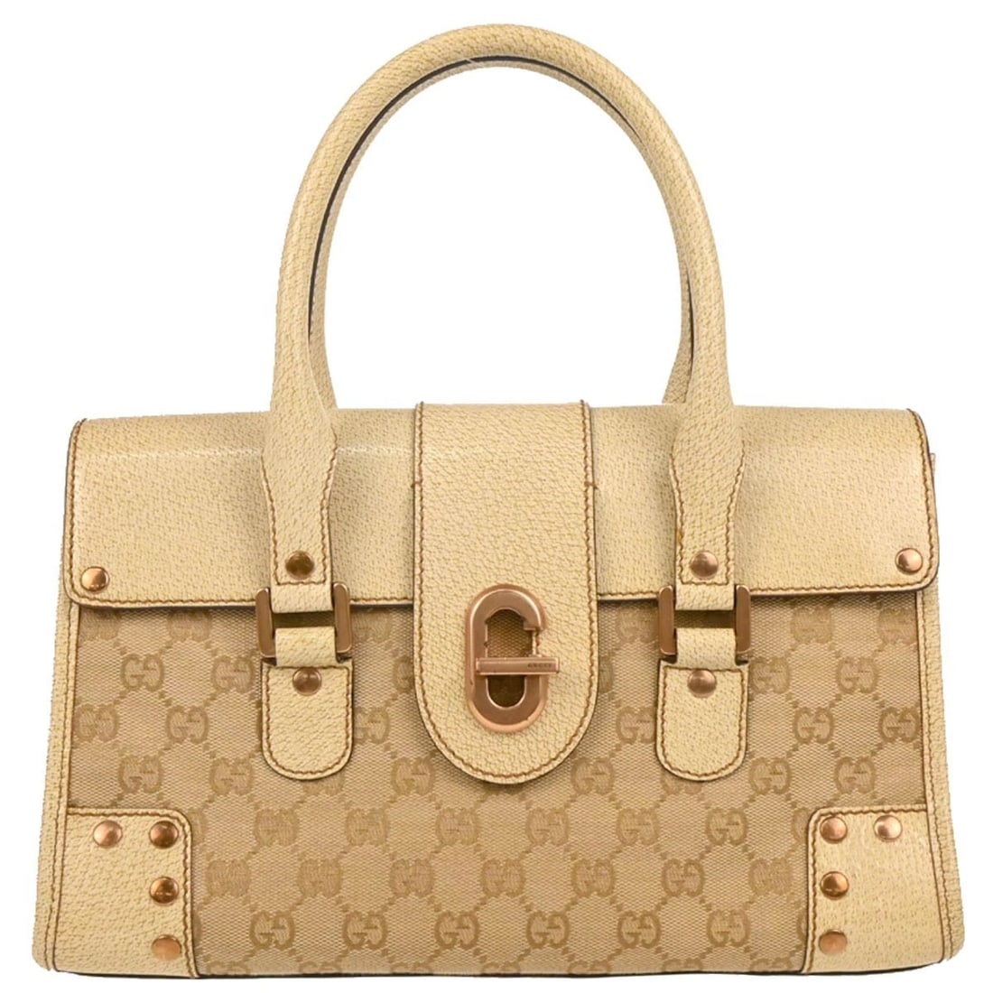 GUCCI BEIGE GG HANDBAG (1 of 6)