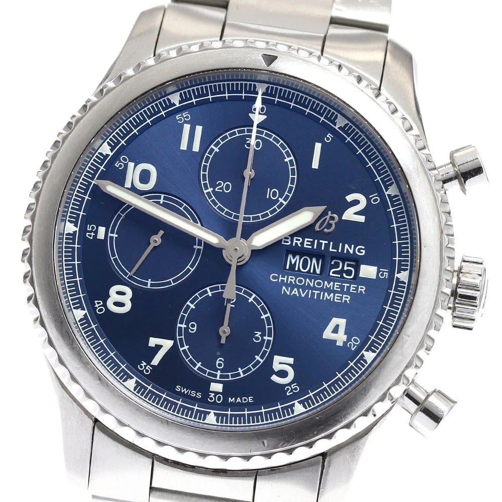 BREITLING NAVITIMER8 CHRONOGRAPH DAY DATE AUTOMATIC WATCH WRIST WATCH (1 of 5)