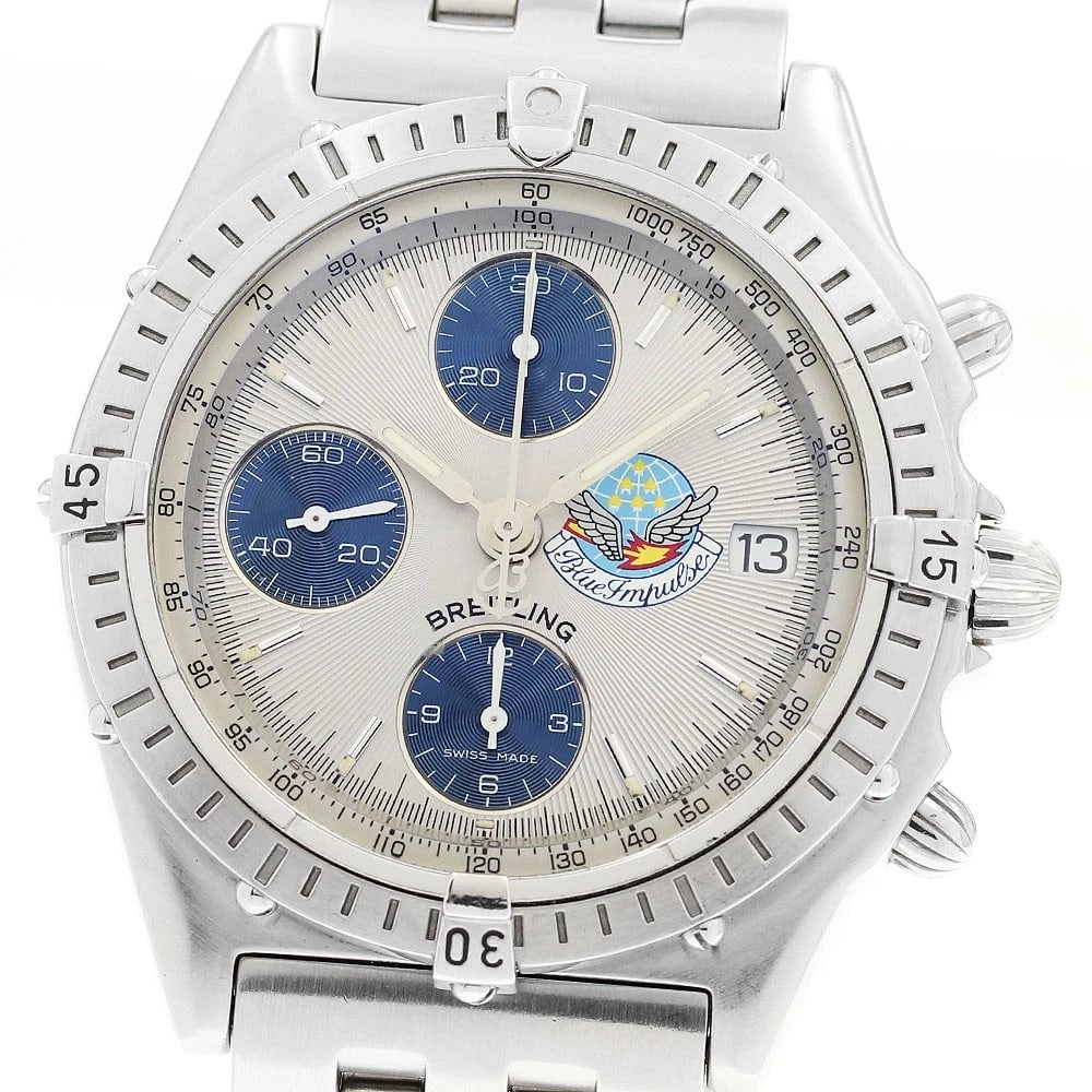 BREITLING CHRONOMAT BLUE IMPULSE DATE AUTOMATIC WATCH WRIST WATCH: BREITLING Chronomat Blue Impulse Date Automatic Watch Wrist Watch Brand: BREITLING Type: Wristwatch Material: Band Material Stainless Steel, Case Material Stainless Steel Color: Band Color Silver,