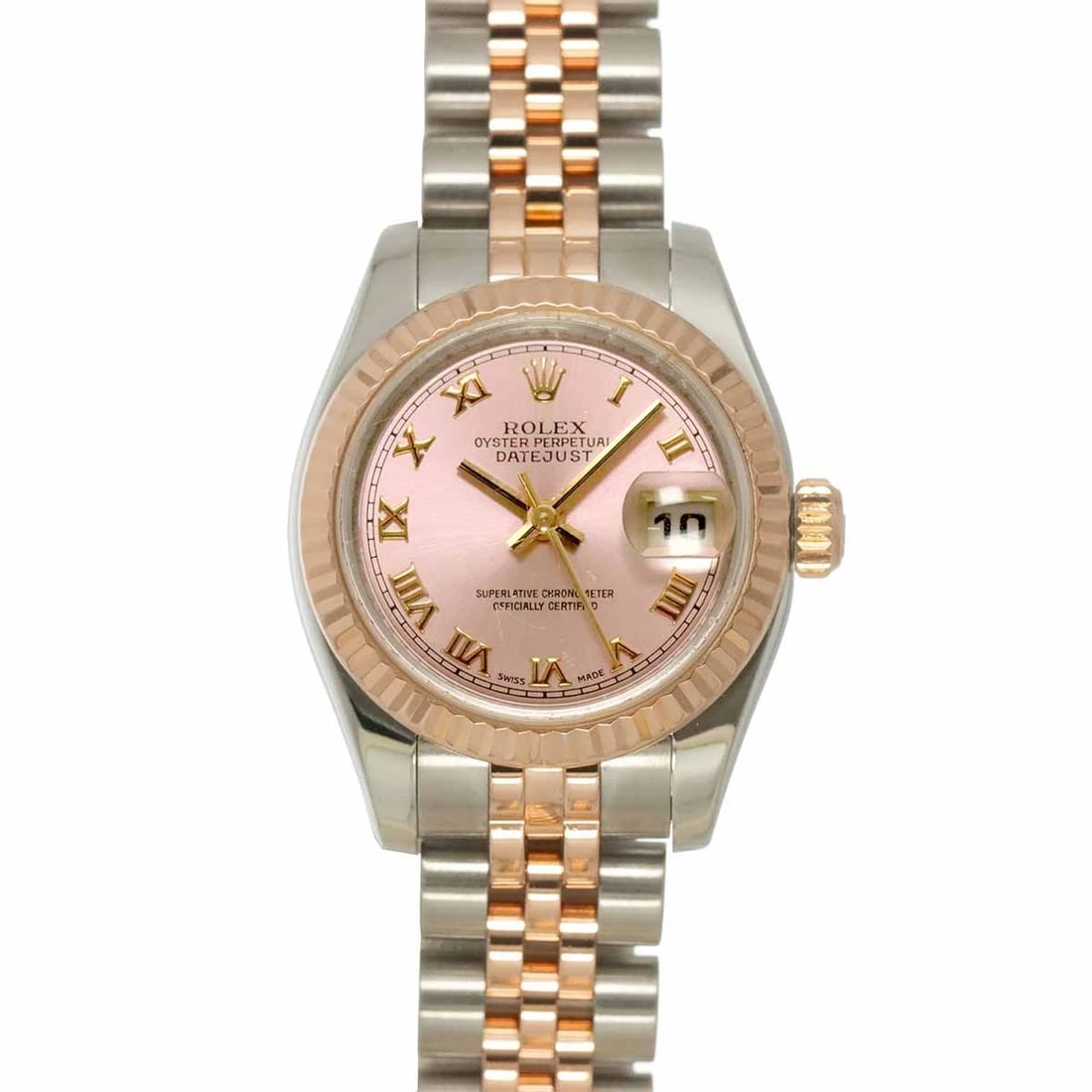 ROLEX DATEJUST V 750 PG AUTOMATIC PINK DIAL WRIST WATCH (1 of 3)