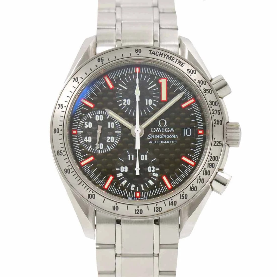 OMEGA SPEEDMASTER RACING SCHUMACHER MODEL BLACK DIAL WRIST WATCH (1 of 3)