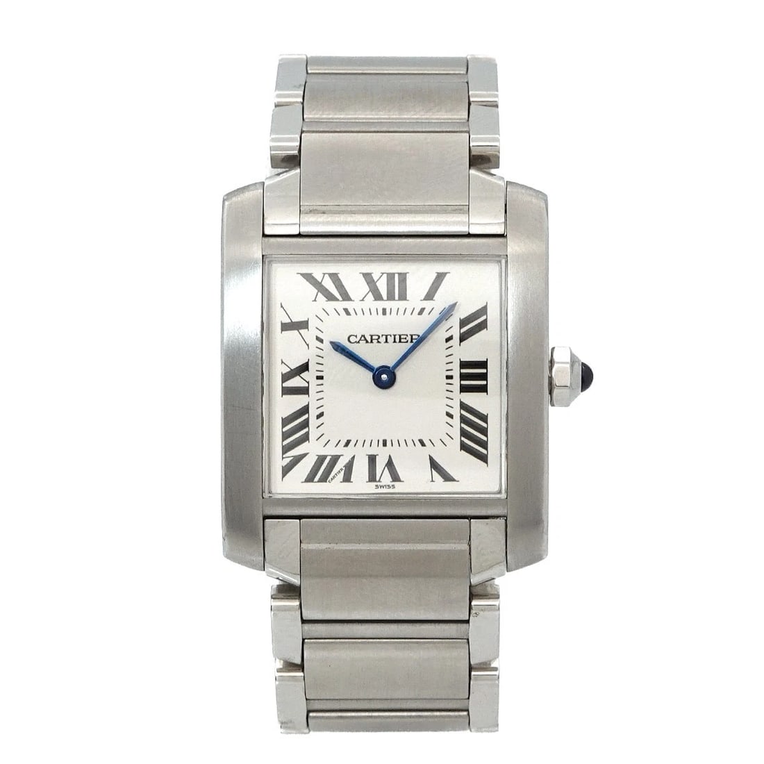 CARTIER TANK FRANCAISE MM QUARTZ CREAM DIAL BOYS WATCH WRIST WATCH (1 of 2)