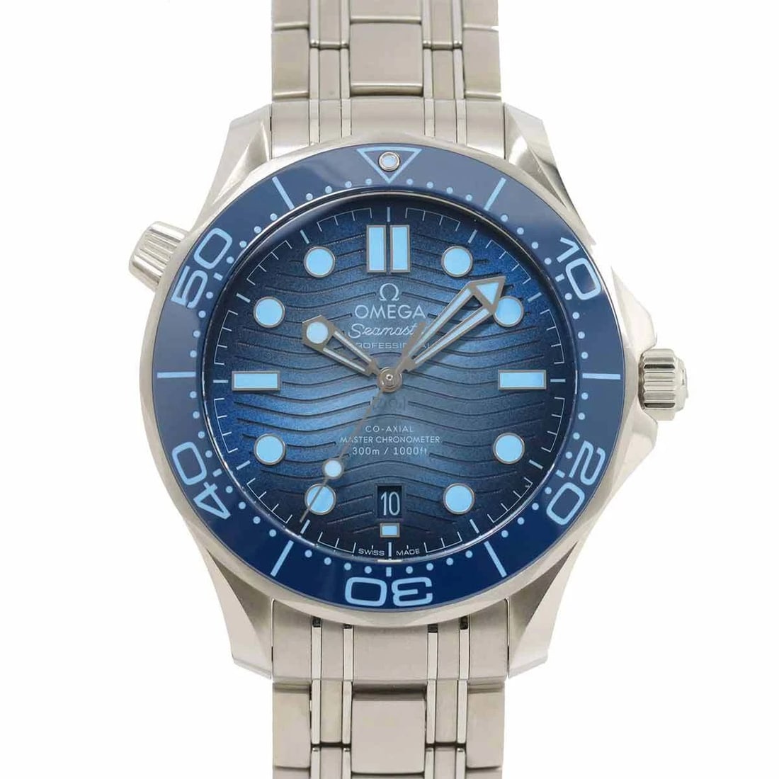 OMEGA SEAMASTER AUTOMATIC DATE BLUE DIAL WRIST WATCH (1 of 3)