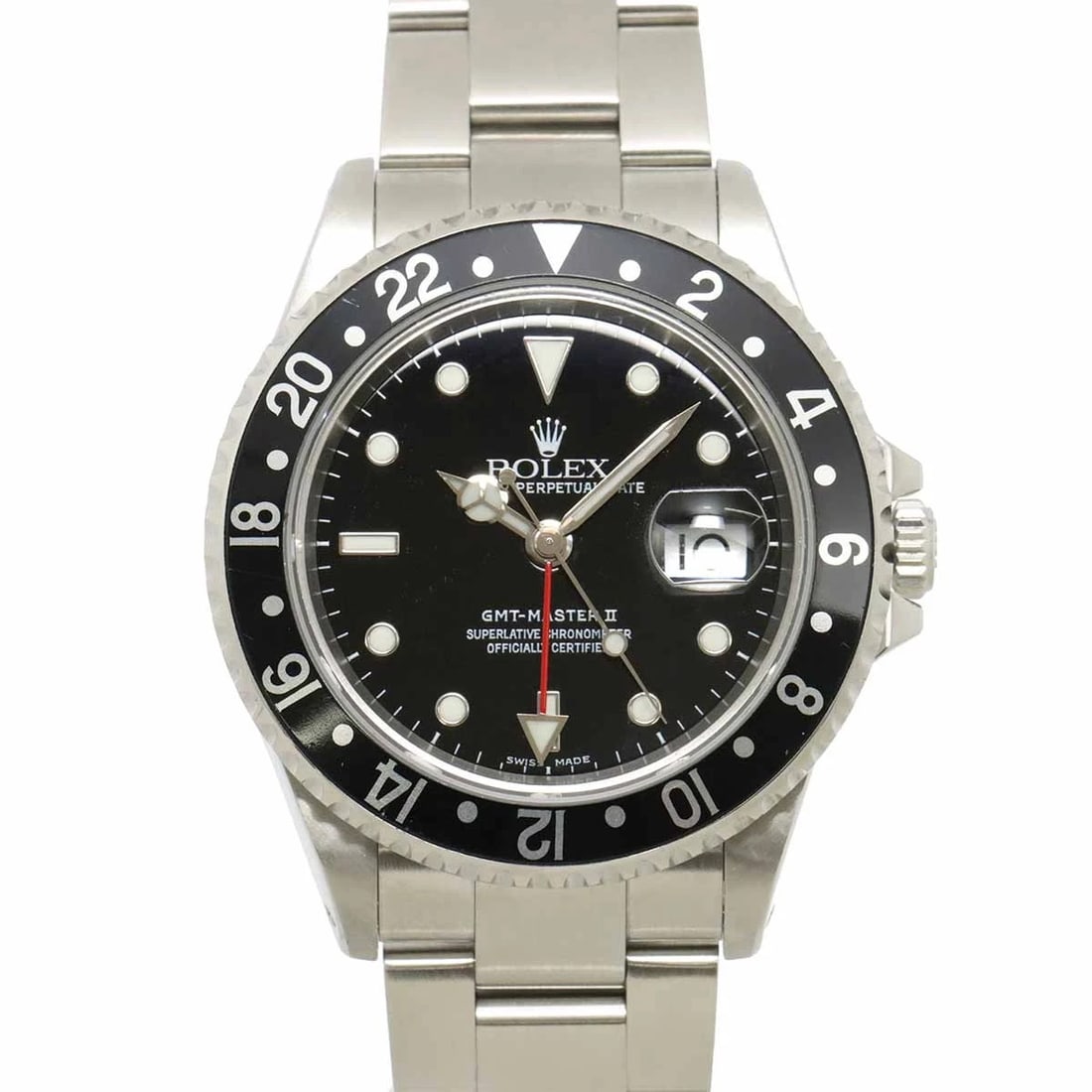 ROLEX GMT MASTER II P DATE BLACK DIAL WATCH WRIST WATCH (1 of 5)