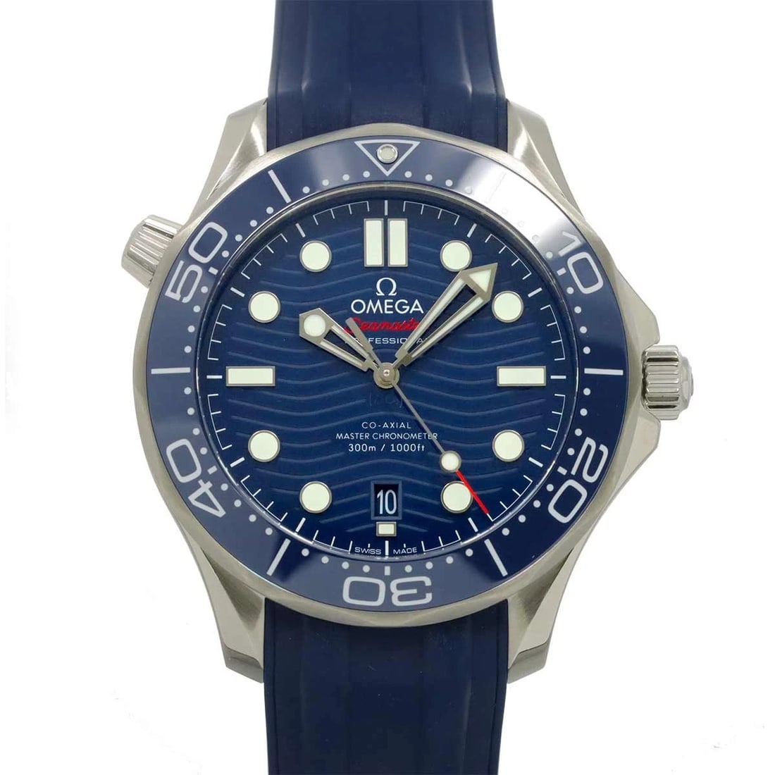 OMEGA SEAMASTER CO-AXIAL DATE BLUE DIAL WRIST WATCH (1 of 2)