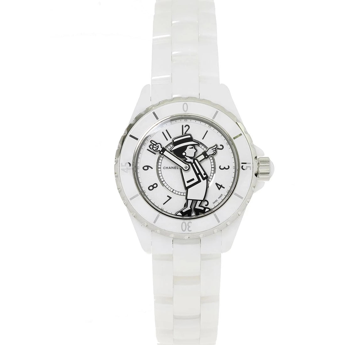 CHANEL J12 MADEMOISELLE LA PAUSA AUTOMATIC WHITE DIAL WRIST WATCH (1 of 4)