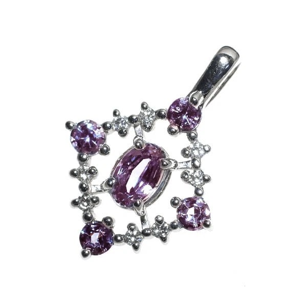 RARE PT900 ALEXANDRITE DIAMOND PENDANT TOP: Rare Pt900 Alexandrite Diamond Pendant Top Brand: None Type/Style: pendant top Material: Metal Purity 900, Metal Platinum, Main Stone/Creation alexandrite Color: None Size: