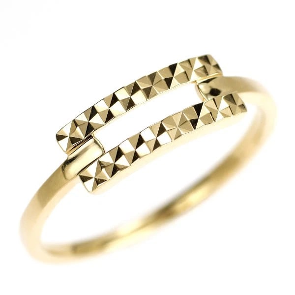 K18YG DESIGN RING: K18YG design ring Brand: None Type/Style: Ring Material: Metal Purity None, Metal K18YG, Main Stone/Creation None Color: None Size: 6 US Accessories: None Accessories Notice: When purchasing