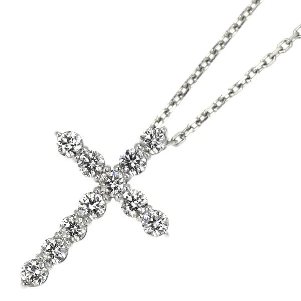 STAR JEWELRY PT950 DIAMOND PENDANT NECKLACE (1 of 2)