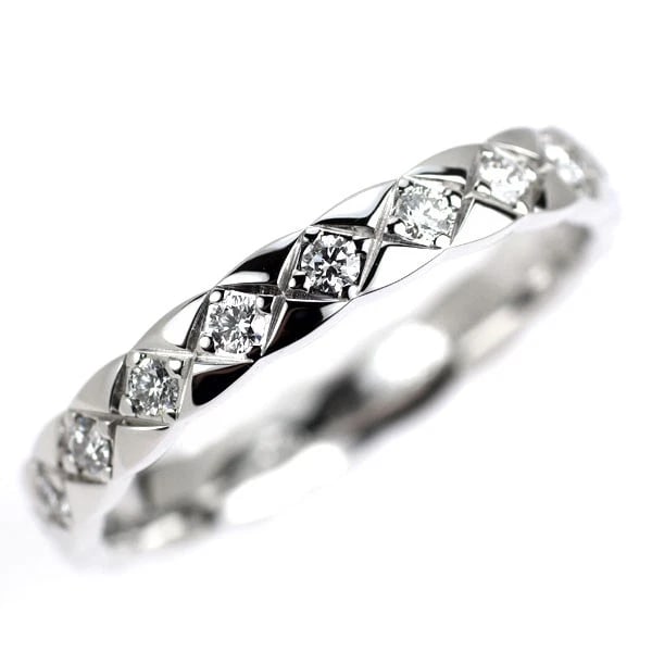 CHANEL K18WG DIAMOND RING COCO CRUSH FULL DIAMOND (1 of 2)