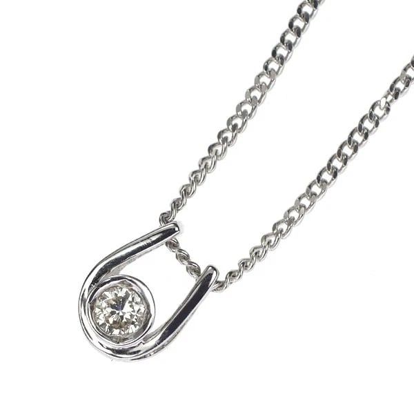 K14WG DIAMOND PENDANT NECKLACE (1 of 2)