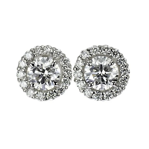 BRAND NEW PT900/ PT950 DIAMOND EARRINGS: Brand New Pt900/ Pt950 Diamond Earrings Brand: None Type/Style: piercing Material: Metal Purity 950, Metal Platinum, Main Stone/Creation Natural Color: none Size: Length/Width/Diameter8.5 