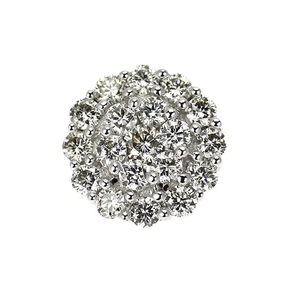 K18WG DIAMOND PENDANT TOP: K18WG Diamond Pendant Top Brand: None Type/Style: pendant top Material: Metal Purity K18, Metal Gold, Main Stone/Creation Natural Color: None Size: Length/Width/Diameter9.1 Accessories: None