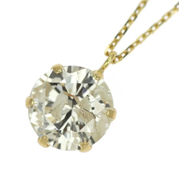 BRAND NEW K18YG DIAMOND PENDANT NECKLACE: Brand New K18YG Diamond Pendant Necklace Brand: None Type/Style: Pendant Necklace Material: Metal Purity None, Metal K18YG, Main Stone/Creation Natural Color: None Size: Necklace: Chain Length