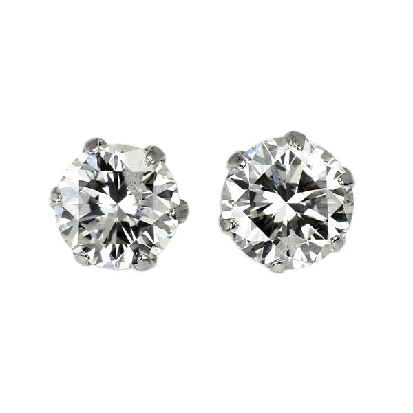 BRAND NEW PT900 DIAMOND EARRINGS: Brand New Pt900 Diamond Earrings Brand: None Type/Style: piercing Material: Metal Purity 900, Metal Platinum, Main Stone/Creation Natural Color: None Size: Length/Width/Diameter4.7 