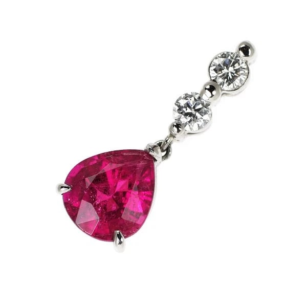 PT900 RUBELLITE DIAMOND PENDANT TOP (1 of 2)