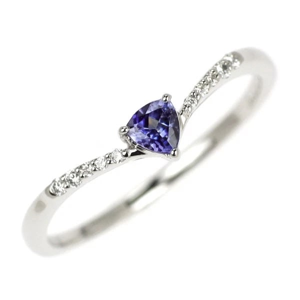 BRAND NEW PT950 BENITOITE DIAMOND RING: Brand New Pt950 Benitoite Diamond Ring Brand: None Type/Style: Ring Material: Metal Purity 950, Metal Platinum, Main Stone/Creation None Color: None Size: 6 US Accessories: None Accessories