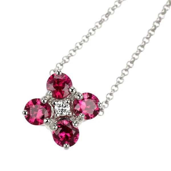 TASAKI PEARL PT900/PT850 RUBY DIAMOND PENDANT NECKLACE: Tasaki Pearl Pt900/Pt850 Ruby Diamond Pendant Necklace Brand: Tasaki Pearl Type/Style: Pendant Necklace Material: Metal Purity None, Metal Pt850, Main Stone/Creation Ruby Color: None Size: