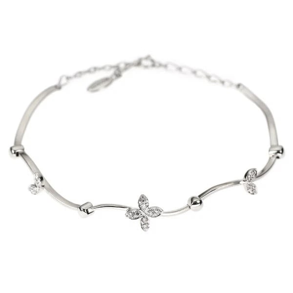 VENDOME AOYAMA K18WG DIAMOND BRACELET: Vendome Aoyama K18WG Diamond Bracelet Brand: Vendome Aoyama Type/Style: bracelets Material: Metal Purity K18, Metal Gold, Main Stone/Creation Natural Color: None Size: Necklace: Chain Length