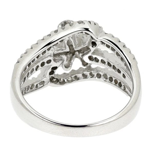 K18WG DIAMOND RING - 2