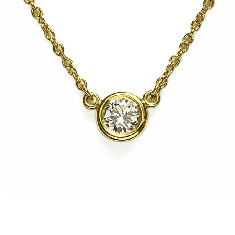 TIFFANY & CO. BY THE YARD PENDANT DIAMOND: Tiffany & Co. By The Yard Pendant Diamond Brand: Tiffany & Co. Type/Style: Pendant Material: 18K Yellow Gold, Main Stone/Creation natural Color: Gold Size: Pendant Motif Size Diameter: 5.0 mm