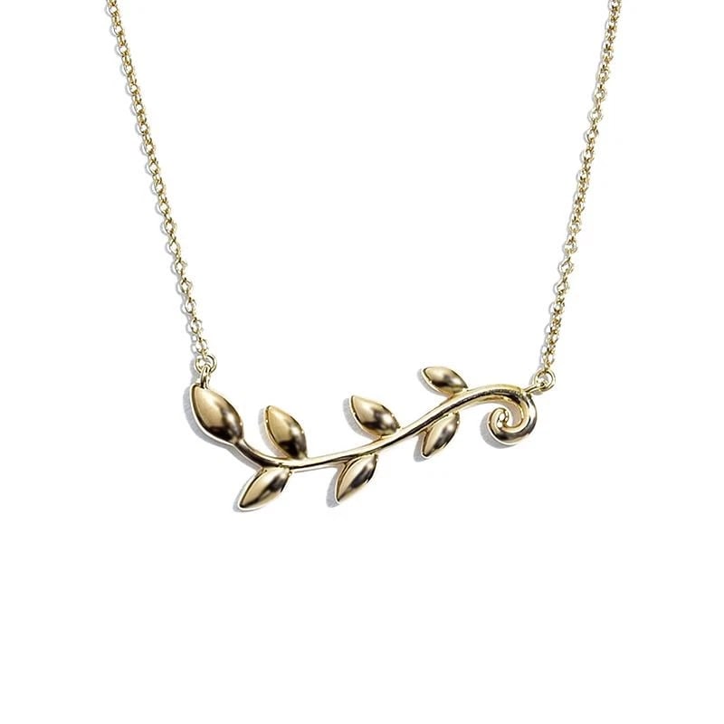 TIFFANY & CO. OLIVE LEAF VINE PENDANT: Tiffany & Co. Olive Leaf Vine Pendant Brand: Tiffany & Co. Type/Style: Pendant Material: 18kRG, Color: Gold Size: Effective length 16cm Motif 8.5mm x 27.1mm Chain width 0.7mm Accessories: