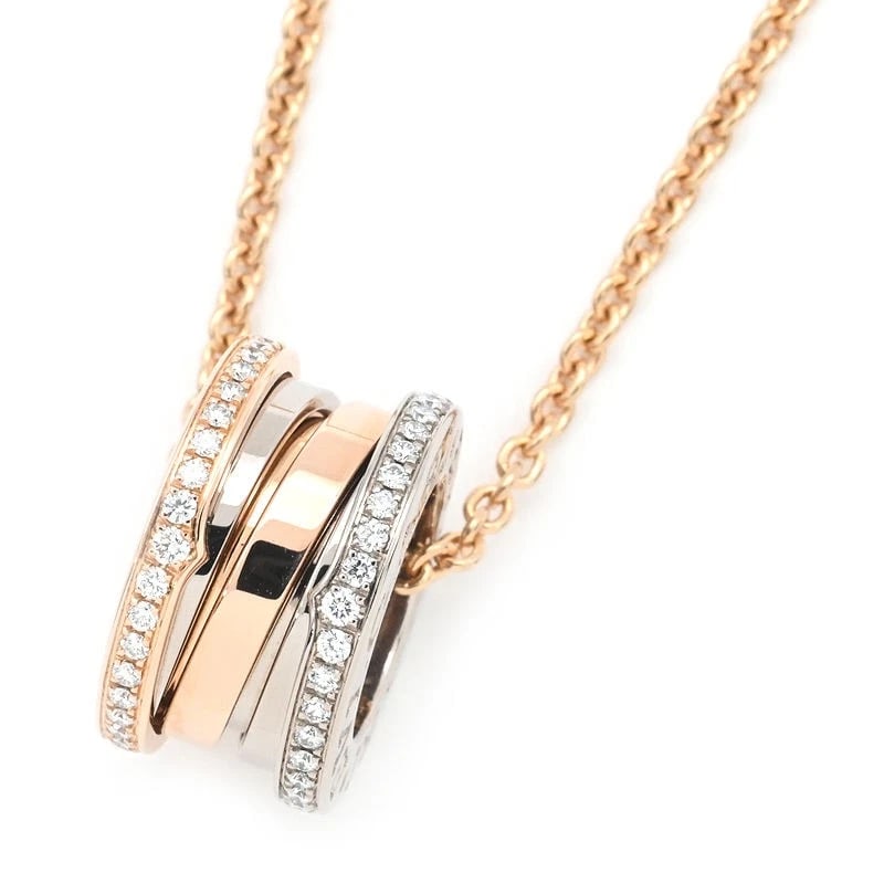 BVLGARI B-ZERO1 PERFECT MISTAKE NECKLACE: Bvlgari B-Zero1 Perfect Mistake Necklace Brand: Bvlgari Type/Style: Necklace Material: K18PG, Main Stone/Creation natural Color: Gold Size: Effective length 38cm/41cm/45cm Chain width 1.6mm Motif
