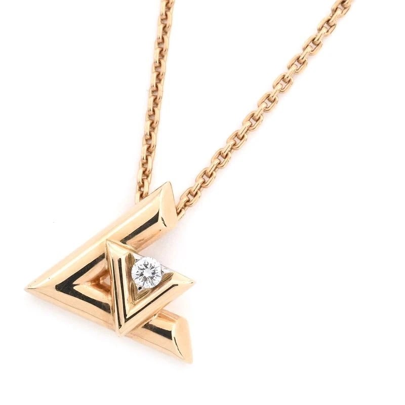 LOUIS VUITTON PENDANT LV VAULT ONE PM 18K PG: Louis Vuitton Pendant LV Vault One PM 18K PG Brand: Louis Vuitton Type/Style: Pendant Material: K18PG, Main Stone/Creation natural Color: Gold Size: Effective length 45cm/42cm Chain width