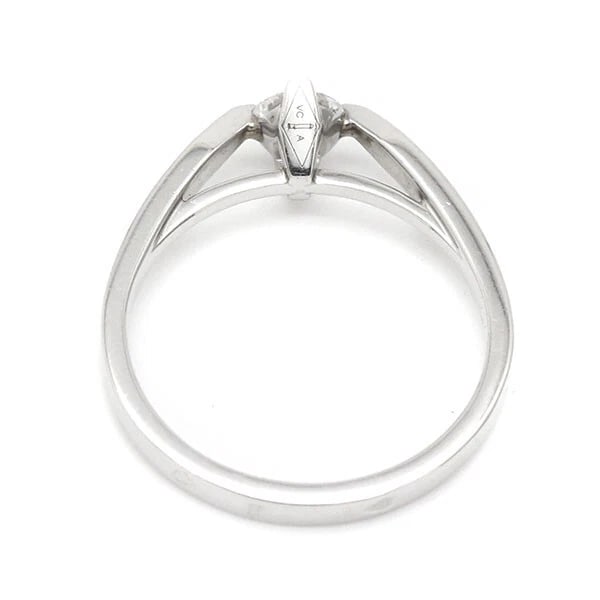VAN CLEEF & ARPELS PLATINUM DIAMOND RING - 3