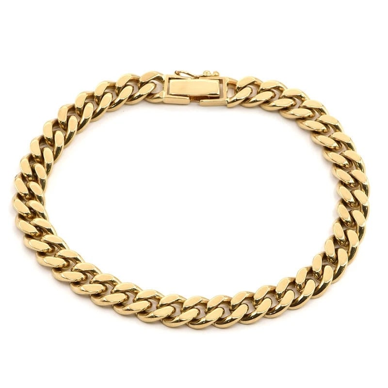 KIHEI 18K YG CURB BRACELET: Kihei 18K YG Curb Bracelet Brand: Unbranded Type/Style: Bracelet Material: K18YG, Color: Gold Size: Inner circumference 17.2cm / Total length 18.6cm Width (clasp width) 6.6mm (8.5mm) 