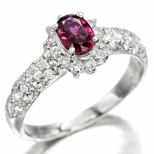 PLATINUM RUBY DIAMOND RING (1 of 3)