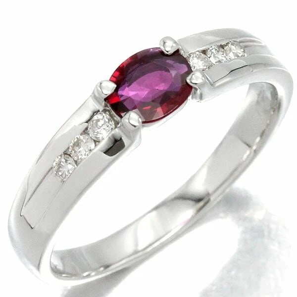PLATINUM RUBY DIAMOND RING (1 of 2)