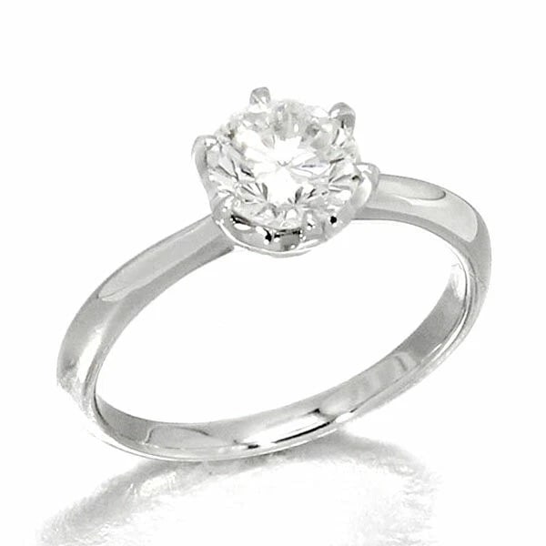 PLATINUM SOLITAIRE DIAMOND RING (1 of 3)