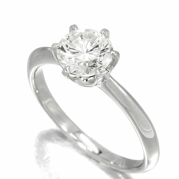PLATINUM SOLITAIRE DIAMOND RING - 2