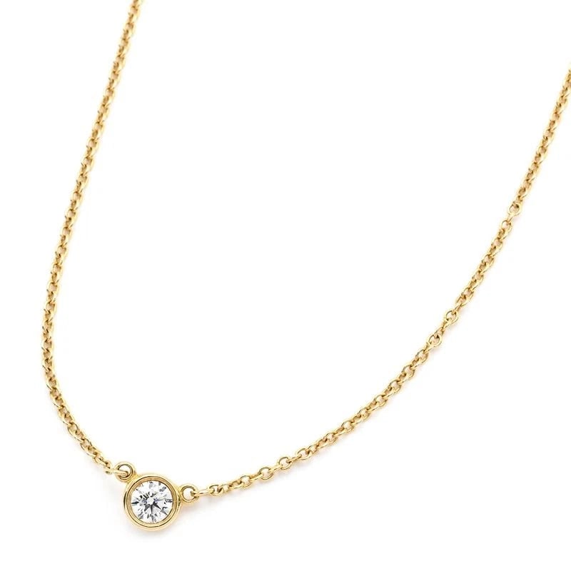 TIFFANY & CO. ELSA PERETTI DIAMOND BY THE YARD SINGLE PENDANT: Tiffany & Co. Elsa Peretti Diamond by the Yard Single Pendant Brand: Tiffany & Co. Type/Style: Pendant Material: K18YG, Main Stone/Creation Natural Color: gold Size: Effective length 40cm Chain wi