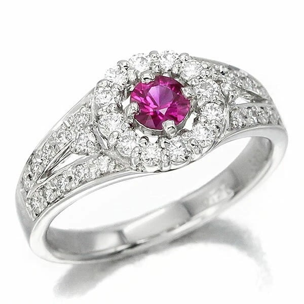 PLATINUM RUBY DIAMOND RING (1 of 3)