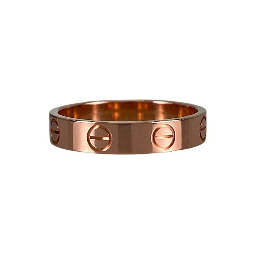 CARTIER LOVE SMALL ROSE GOLD RING (1 of 4)