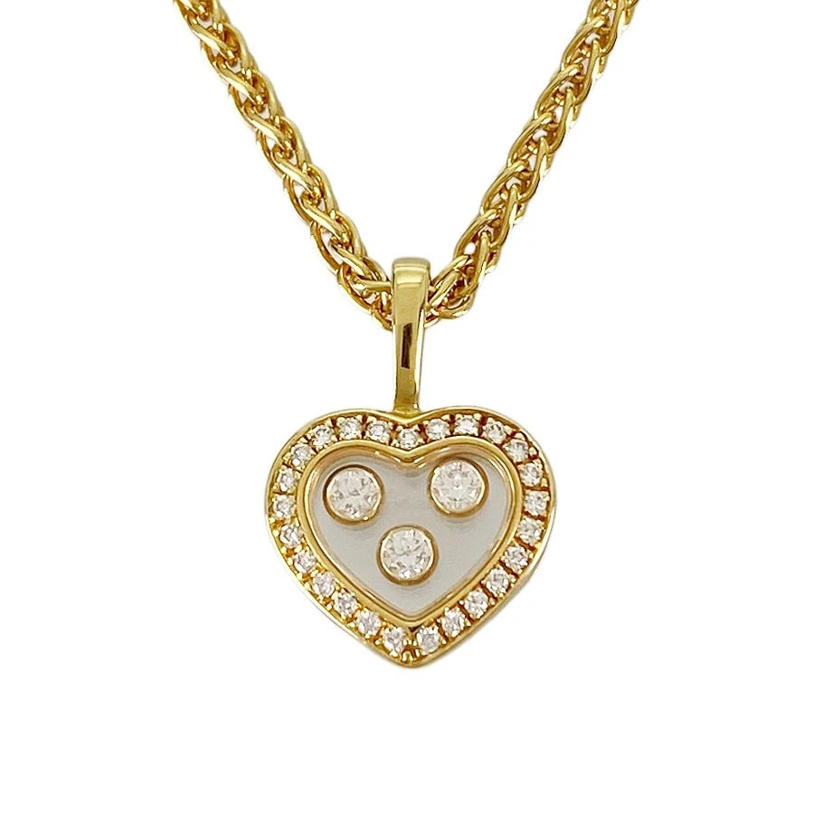 CHOPARD HAPPY DIAMOND YELLOW GOLD DIAMOND NECKLACE (1 of 7)