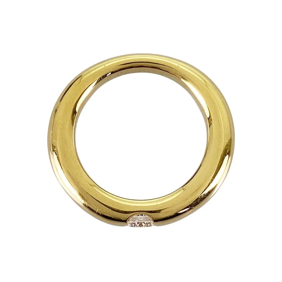 CARTIER ELLIPSE YELLOW GOLD DIAMOND RING (1 of 3)