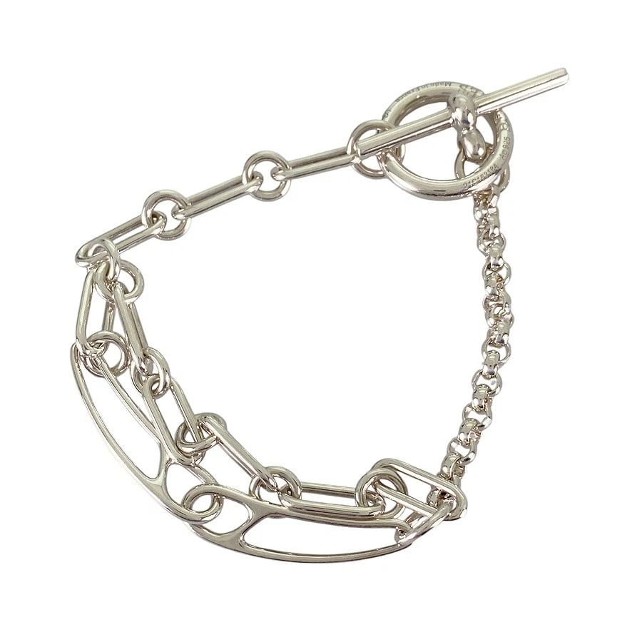 HERMES CHAINE D'ANCRE PUNK SILVER BRACELET (1 of 5)