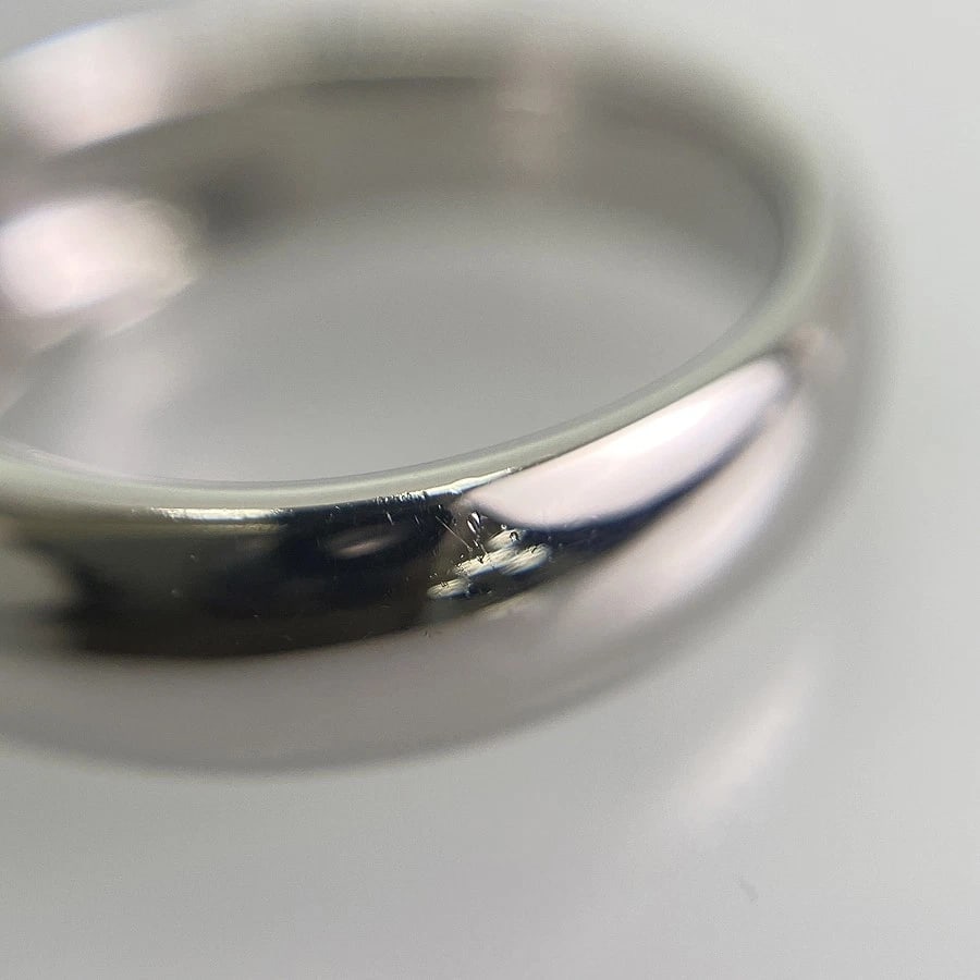 MIKIMOTO PLATINUM DIAMOND RING - 8