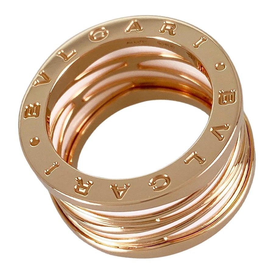 BVLGARI B.ZERO1 ROSE GOLD RING: BVLGARI B.zero1 Rose gold Ring Brand: BVLGARI Type/Style: Ring Material: 18K Pink Gold Ceramic, Color: Gold Size: US:7 Accessories: None Accessories Notice: When purchasing pre-owned goods,