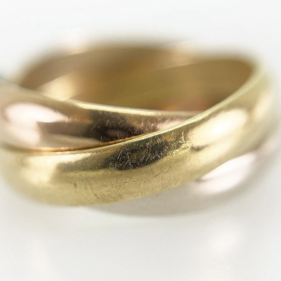 CARTIER TRINITY YELLOW GOLD RING - 7